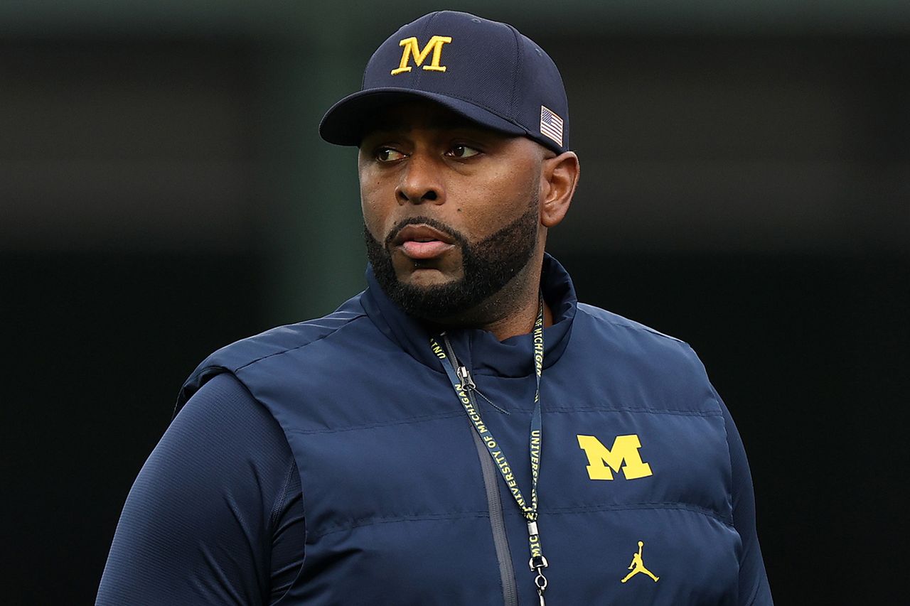 Sherrone Moore in November 2025Credit: Michael Reaves/Getty