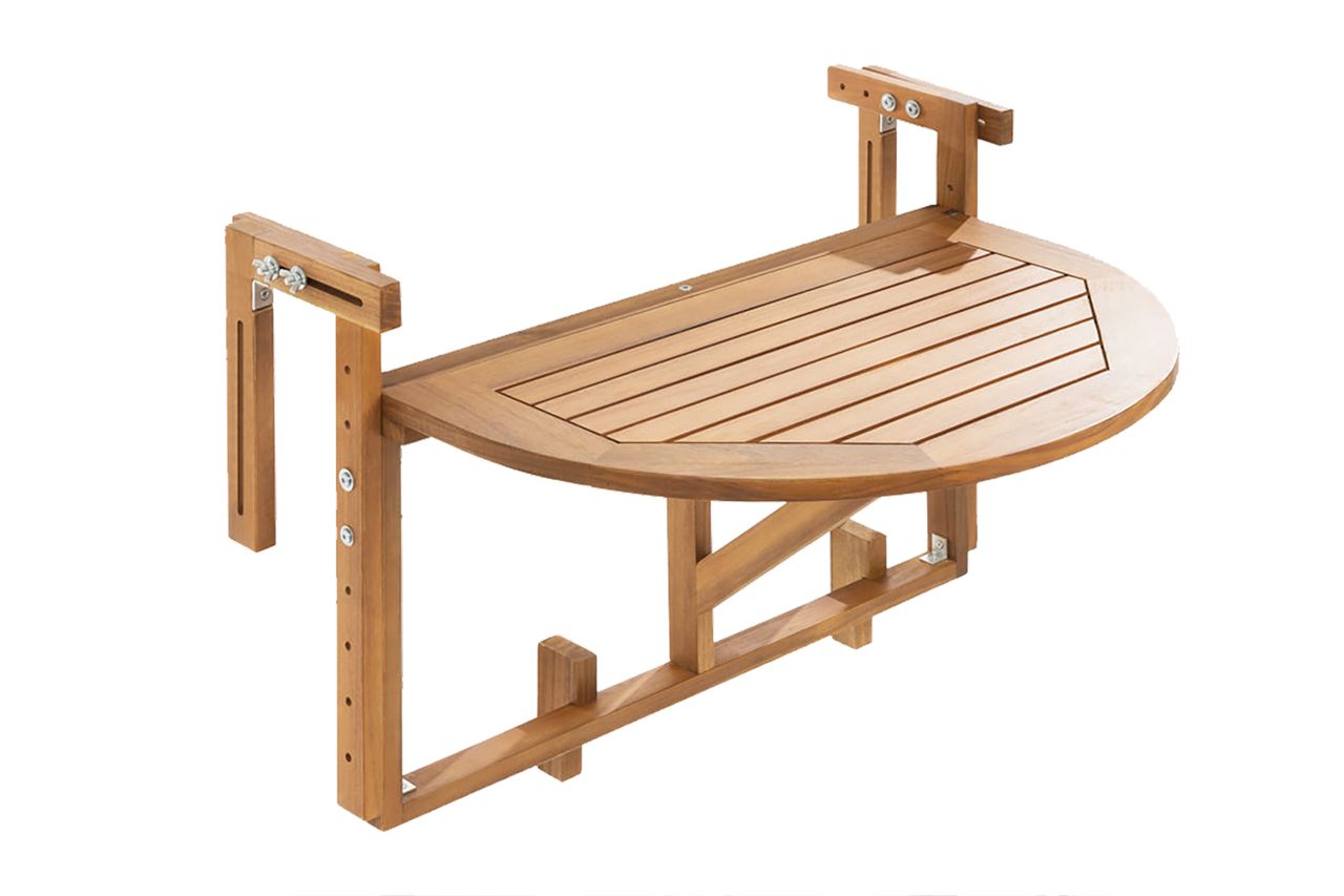 Sirvon Half-Round Balcony Folding Patio Tables Credit: Wayfair