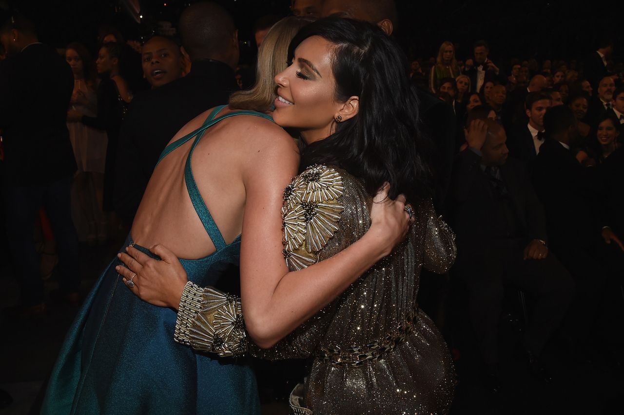 Recording Artist Taylor Swift and Kim Kardashian attend The 57th Annual GRAMMY Awards at the STAPLES Center on February 8, 2015 in Los Angeles, California Taylor Swift and Kim KardashianCredit: Larry Busacca/Getty Images for NARAS