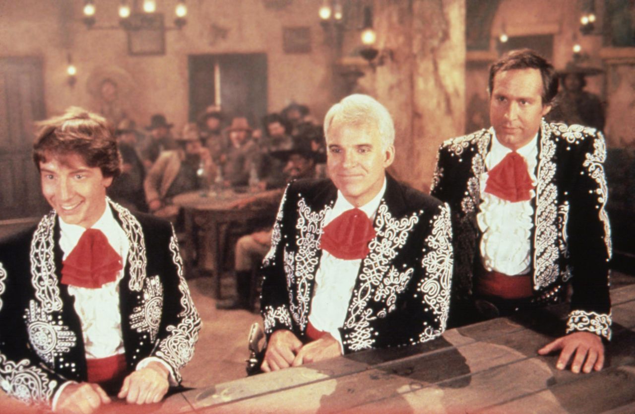 Martin Short, Steve Martin and Chevy Chase in 'Three Amigos!'Credit: Moviestore/Shutterstock