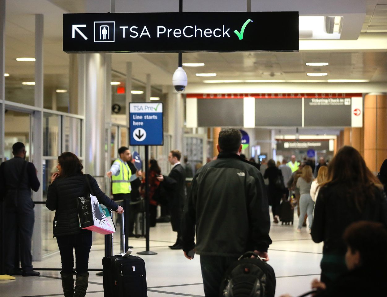 TSA PreCheck signCredit: Elijah Nouvelage/Bloomberg via Getty