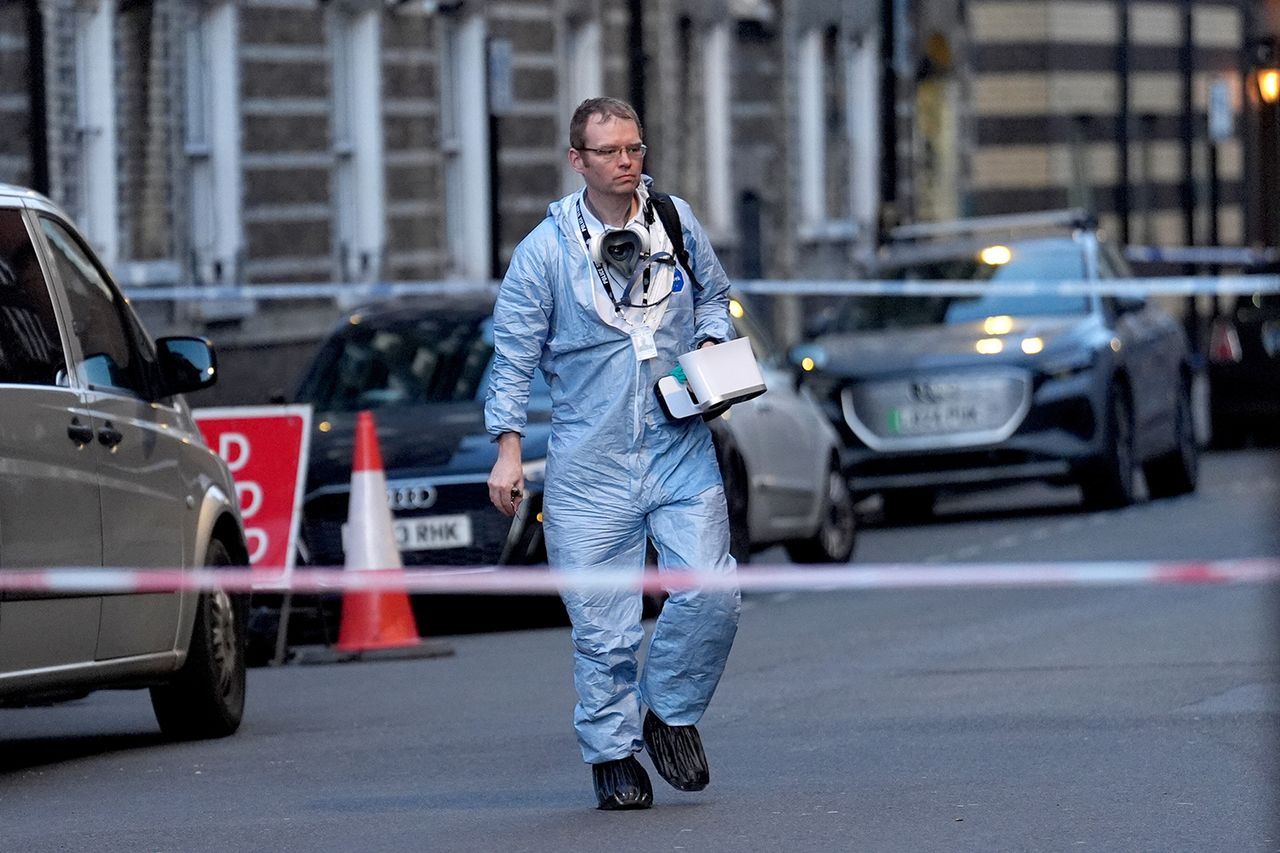 A forensic investigator at the scene near the junction of Great Peter Street and Horseferry Road in Westminster, central London, where an 18-day-old baby girl died after falling from height at a residential property. A forensic investigator near the crime scene in Westminster, central London on March 14, 2026Credit: Lucy North/PA Images via Getty
