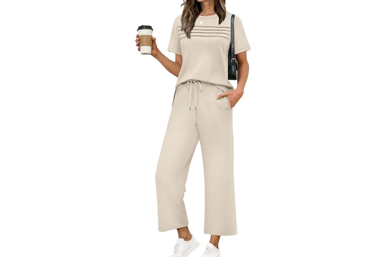 Wiholl Two Piece Sets For Women Summer Spring Travel Vacation Outfits Short Credit: Amazon