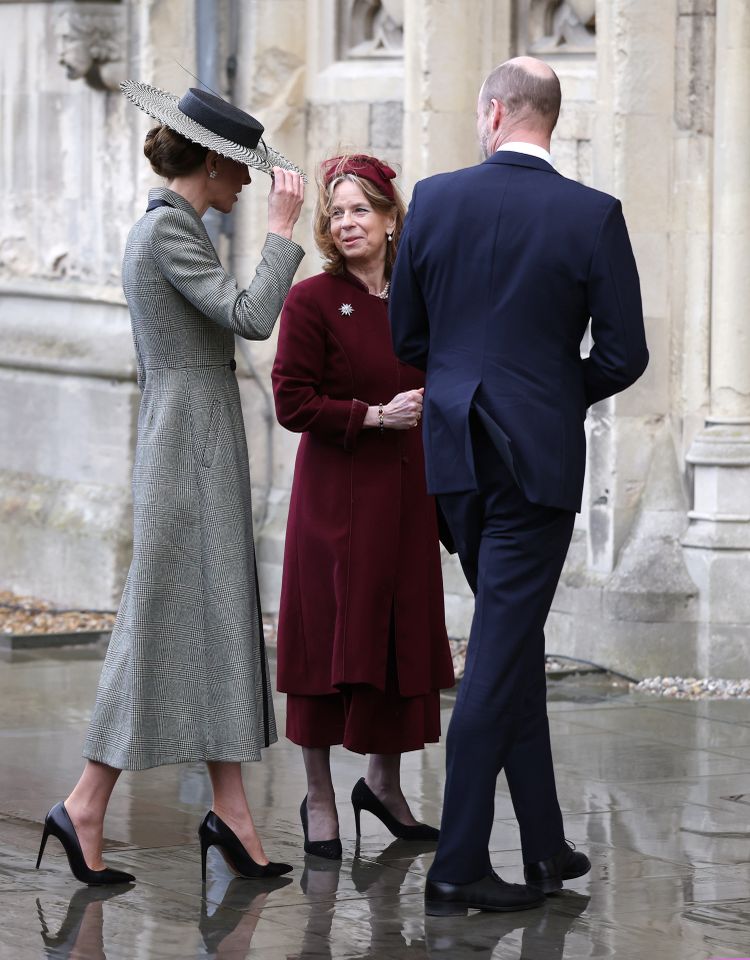 Catherine, Princess of Wales (L) and Prince William, Prince of Wales, arrive at Canterbury Cathedral where Dame Sarah Mullally will be installed as the first ever female leader of the Church of England during a ceremony on March 25, 2026 in Canterbury, England. Kate Middleton and Prince William arriving for church ceremony on March 25, 2026Credit: Dan Kitwood/Getty
