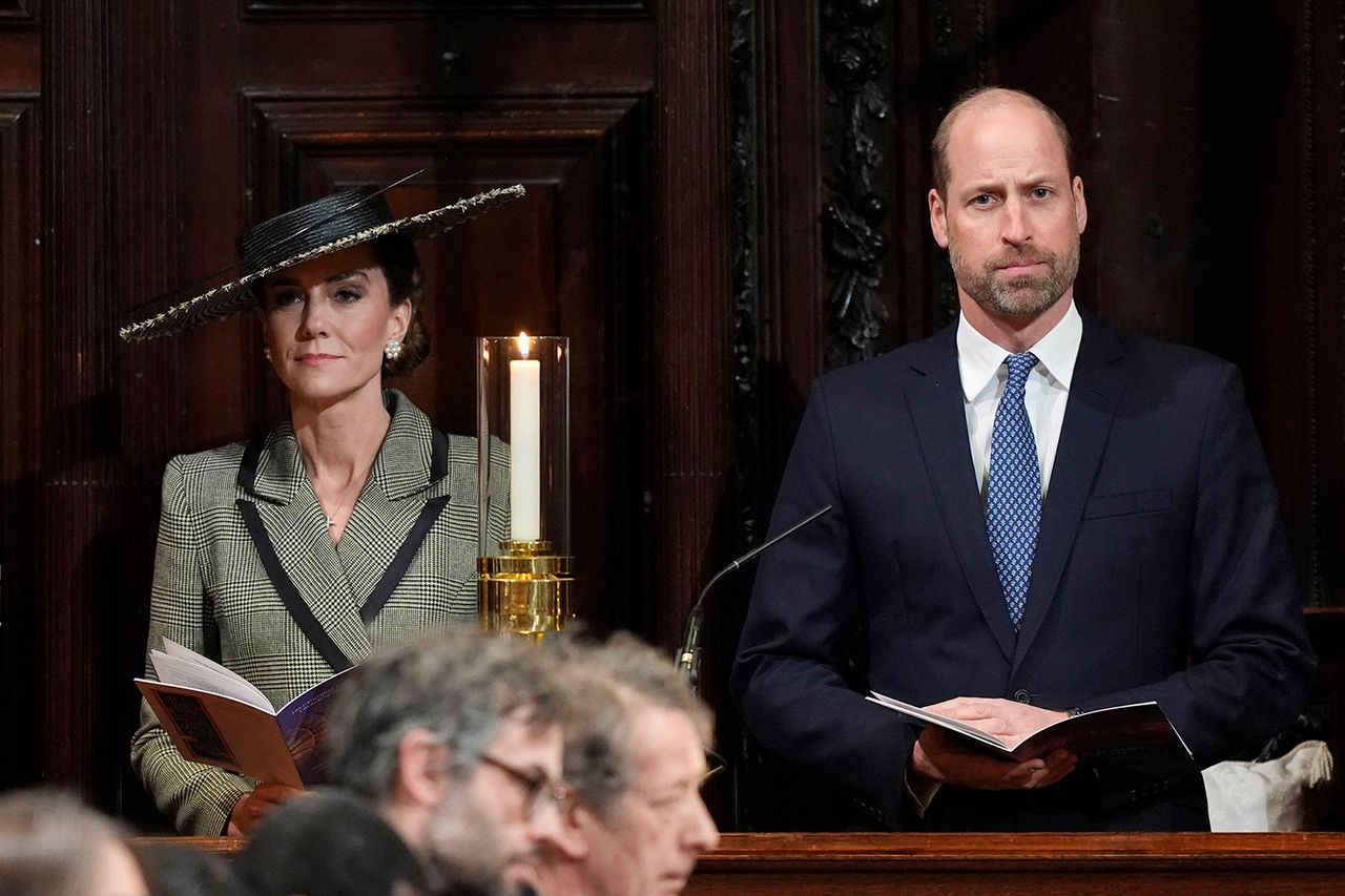 The Princess of Wales during the Enthronement Ceremony installing Dame Sarah Mullally as the 106th Archbishop of Canterbury, at Canterbury Cathedral in Kent. Kate Middleton and Prince William at the installation ceremony of Archbishop of Canterbury on March 25, 2026Credit: Alamy