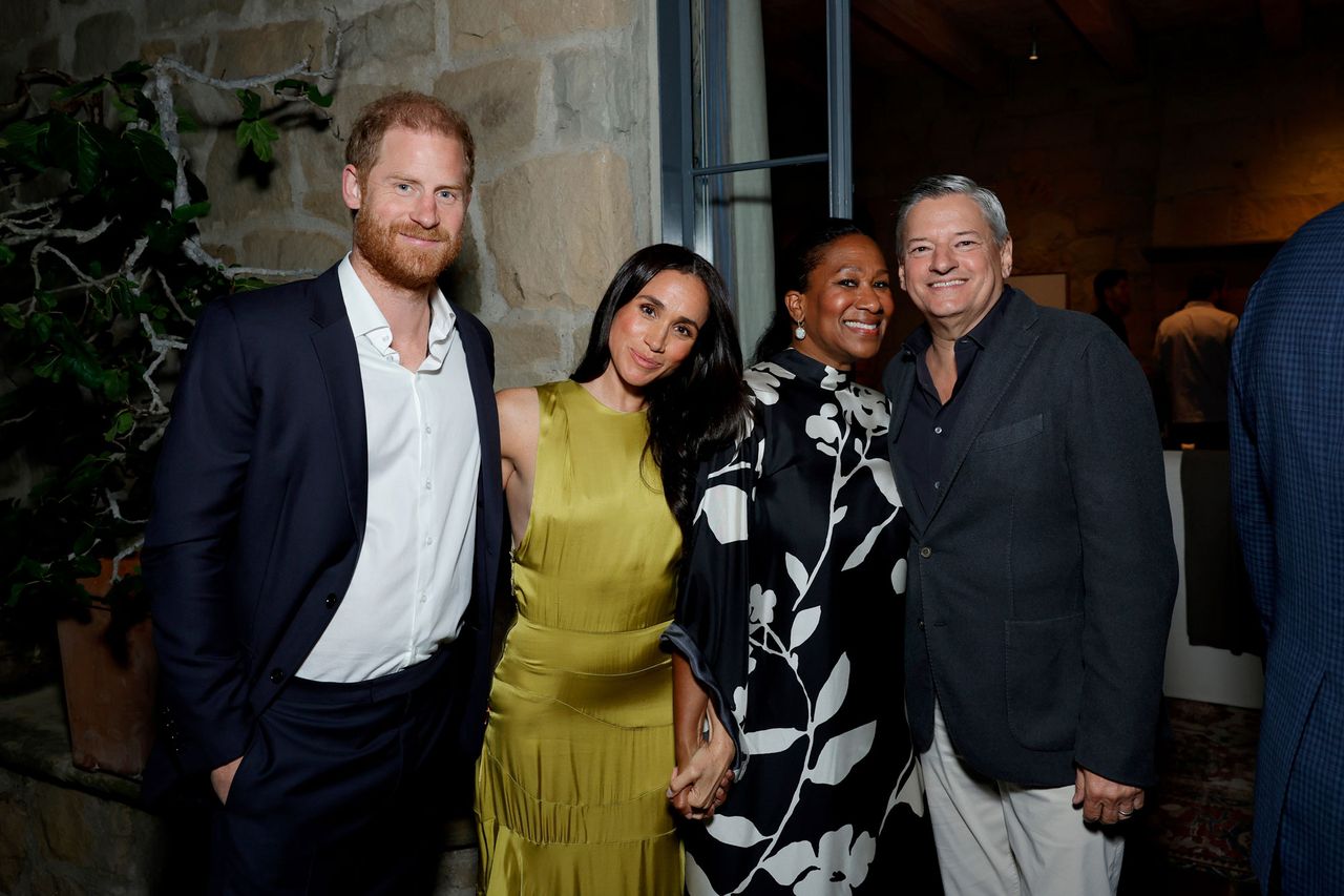 Prince Harry, Meghan Markle, Nicole Avant and Ted Sarandos at Netflix's 'Beef' Season 2 Montecito Tastemaker event on April 10, 2026Credit: Netflix