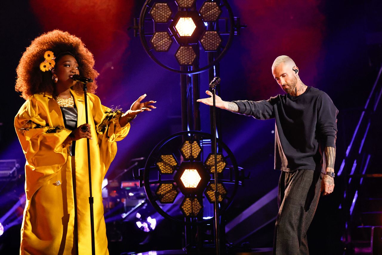 Alexia Jayy and Adam LevineCredit: Trae Patton/NBC via Getty