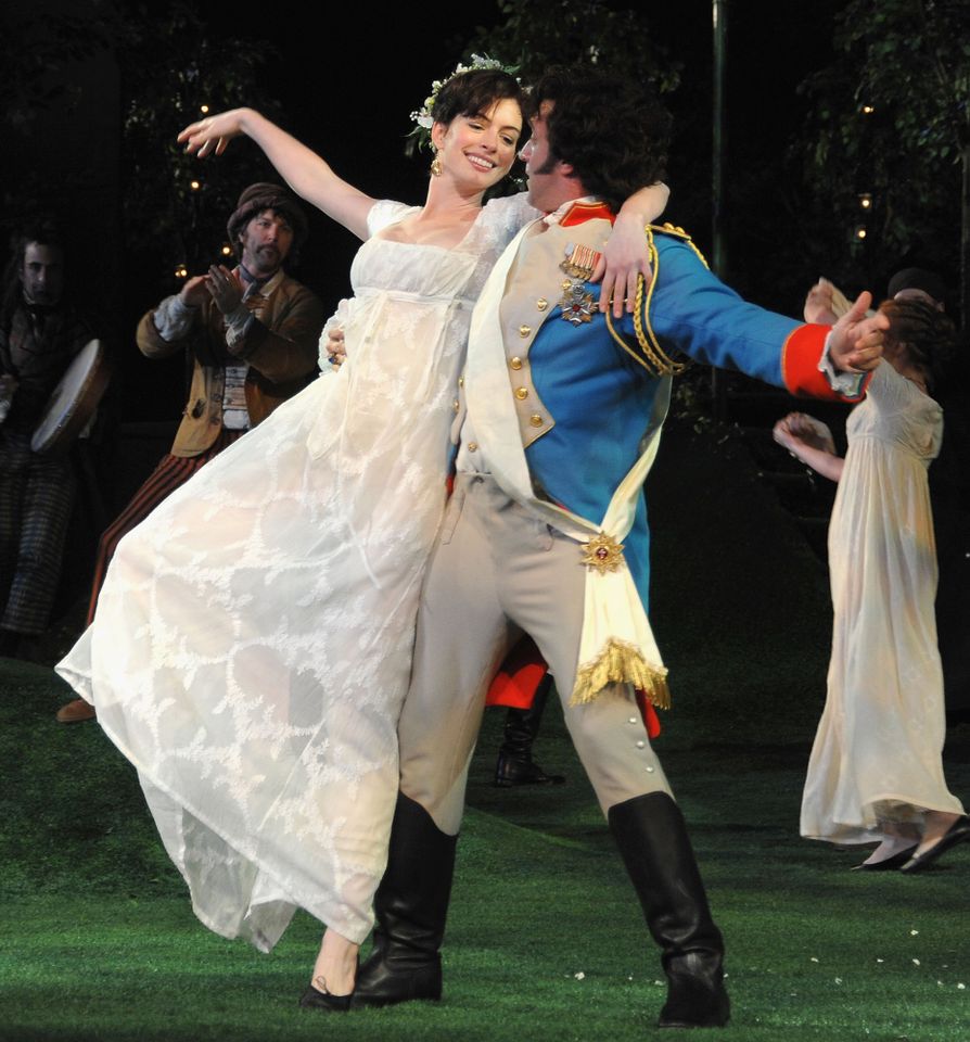 Anne Hathaway and Raúl Esparza in 2009Credit: Dimitrios Kambouris/WireImage