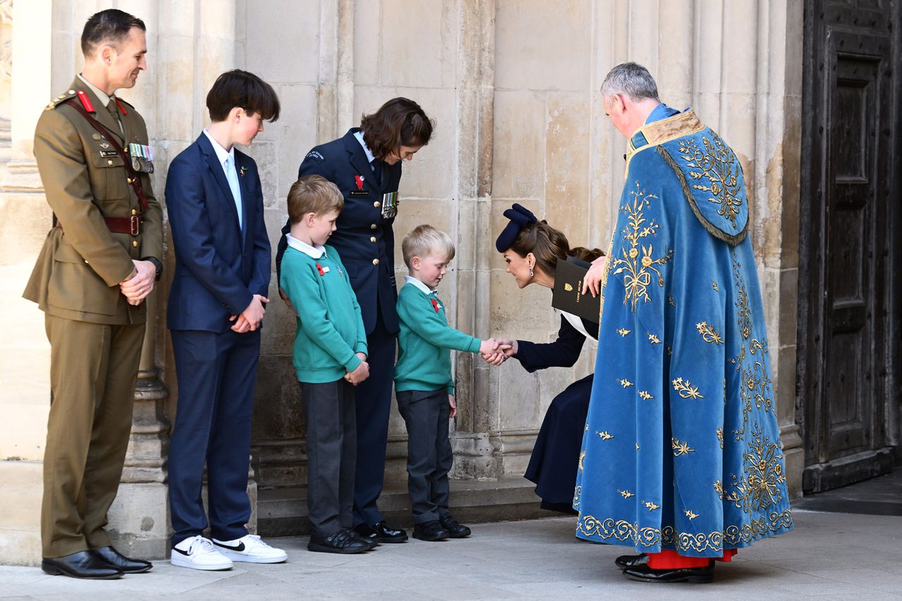 Kate Middleton leaves an Anzac Day service on April 25, 2026.Credit: Eamonn M. McCormack/Getty