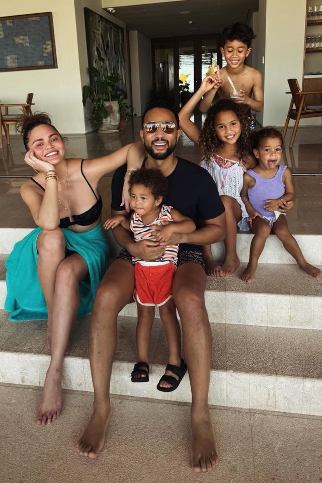 Chrissy Teigen John Legend with children Chrissy Teigen and John Legend with their childrenCredit: chrissyteigen/Instagram