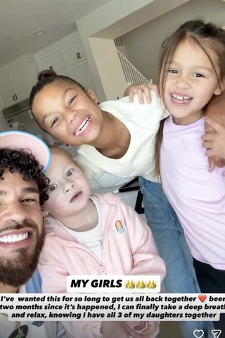Cory Wharton Shares Adorable Snap with All of His Daughters Following His Daughter'sHospital Stay Cory Wharton with his daughters.Credit: Cory Wharton/Instagram