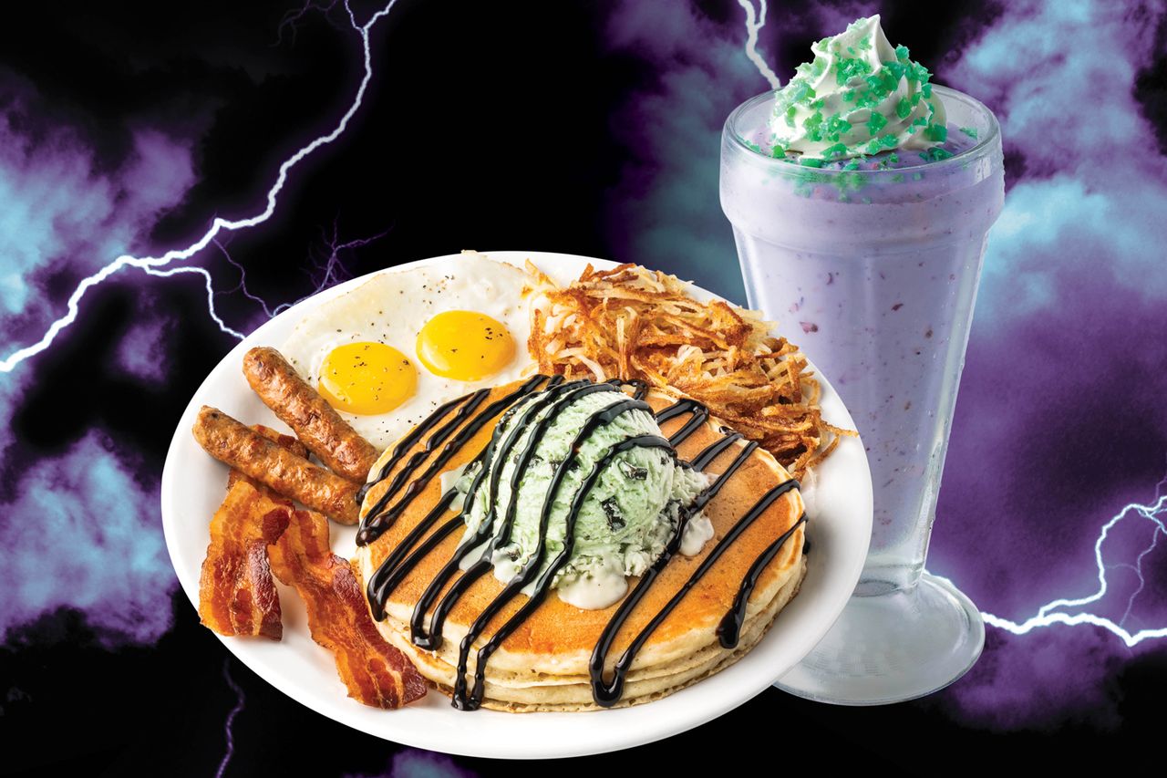 Eternia’s Premium Breakfast Slam and Skeletor’s Dark ShakeverseCredit: Denny’s