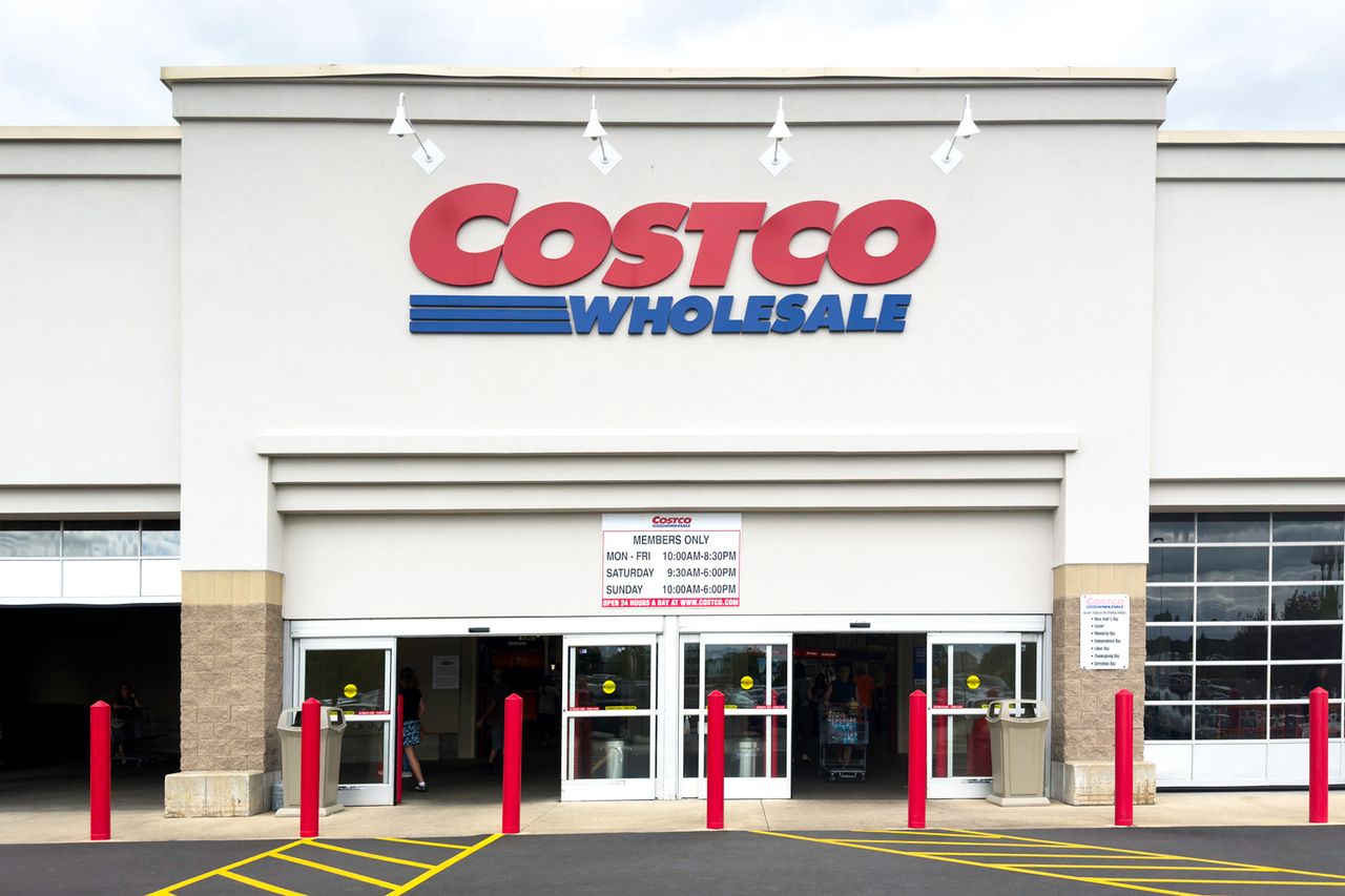 Entrance to Costco warehouse club CostcoCredit: Getty