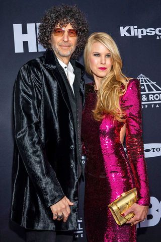 Howard Stern and Beth Ostrosky Stern attend the 33rd Annual Rock & Roll Hall of Fame Induction Ceremony at Public Auditorium on April 14, 2018 in Cleveland, Ohio. Howard Stern and Beth Stern on April 14, 2018 in Cleveland, Ohio.Credit: Scott Legato/FilmMagic