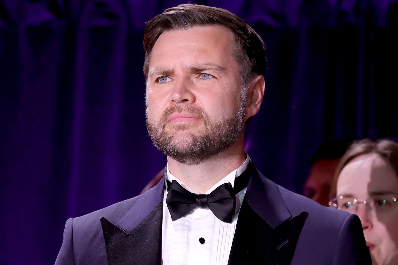 JD Vance attends The White House Correspondents Dinner on April 25, 2026 in Washington, DC.Credit: Kevin Mazur/Getty