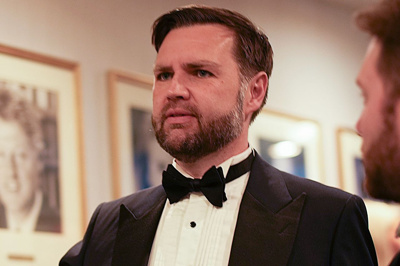 JD Vance is escorted after an incident at the annual White House Correspondents Association Dinner April 25, 2026 in Washington, DC.Credit: Andrew Harnik/Getty