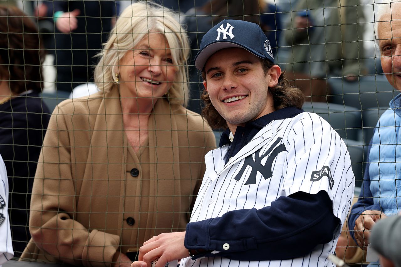 Jack Hughes of Team USA and of New Jersey Devils poses for a picture with Martha Stewart Martha Stewart and Jack HughesCredit: Elsa/Getty