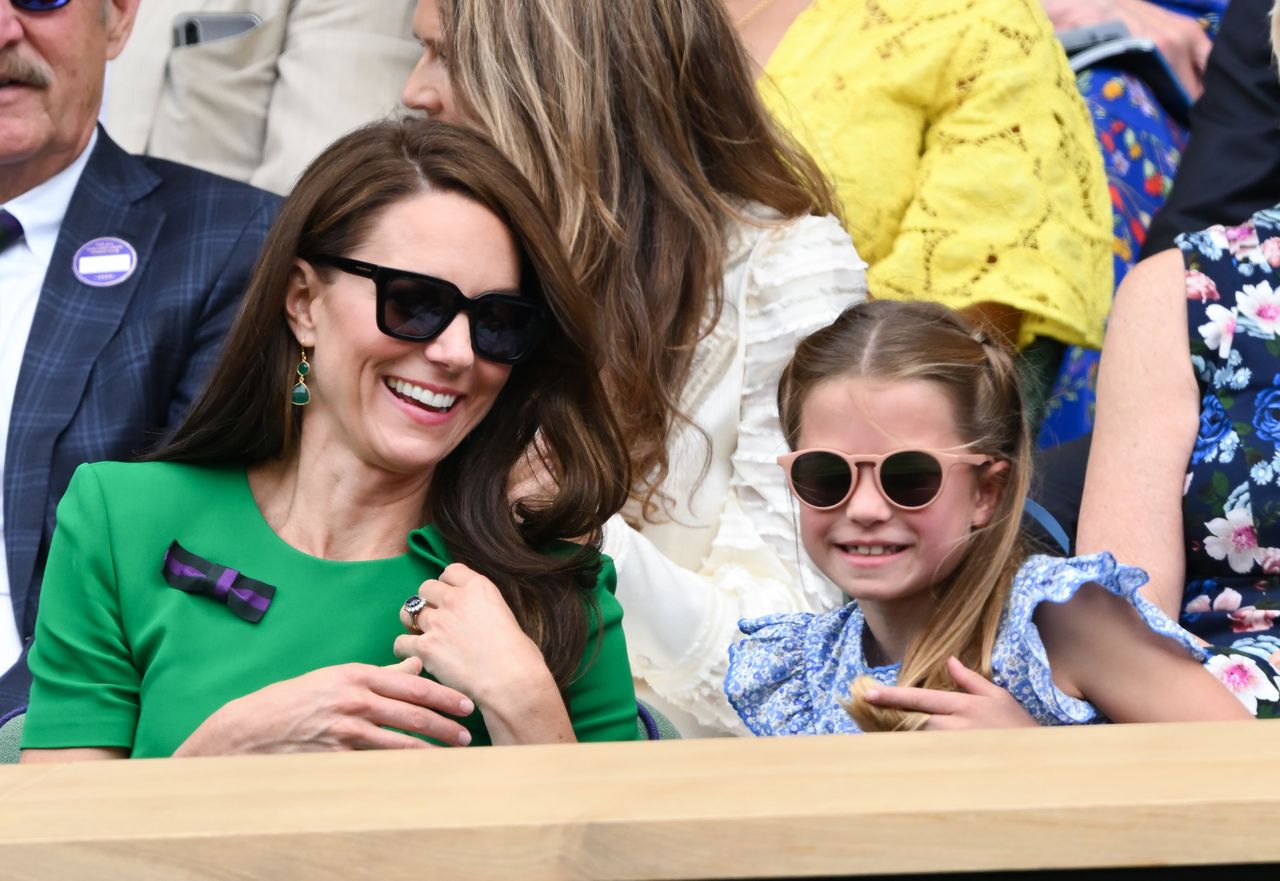 Kate Middleton and Princess Charlotte at 2023 WimbledonCredit: Getty Images