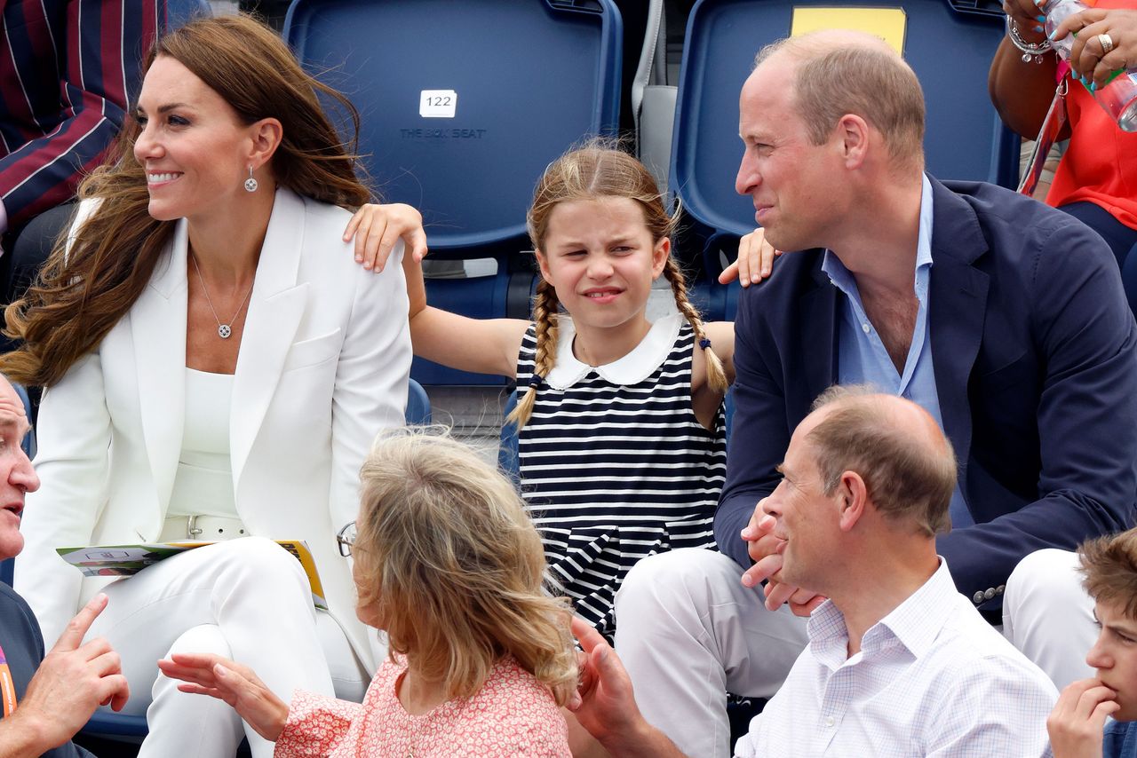 Kate Middleton, Princess Charlotte and Prince William at the Commonwealth Games 2022Credit: Max Mumby/Indigo/Getty