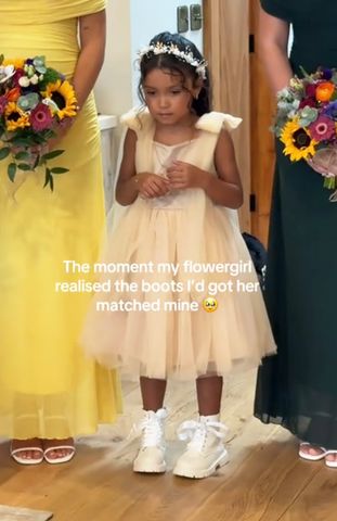 Katie-Louise's flower girlCredit: Katie-Louise/Reel Vows (@reelvows)