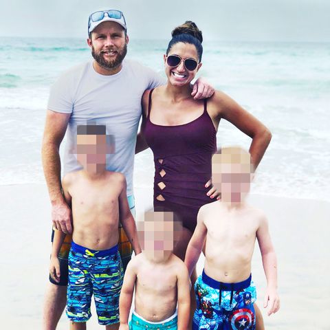 Kouri and Eric Richins and kids.