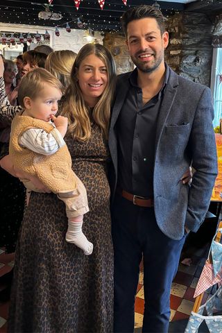 From left: Baby Leonardo, Rachel and Louis MullanCredit: Louis Mullan