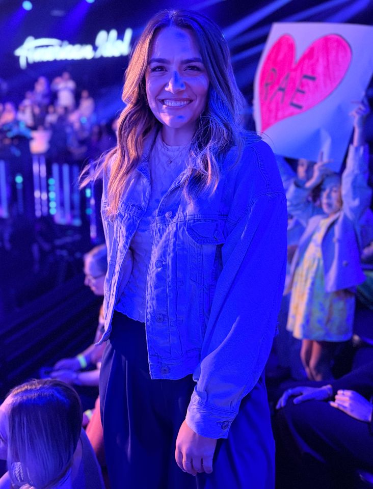 Luke Bryan reunites with make a wish Alum on American Idol. Ashley on American IdolCredit: Courtesy Make a Wish