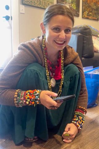 Madison Marilla smiling after reading Randy Fenoli's messageCredit: Madison Marilla/Instagram