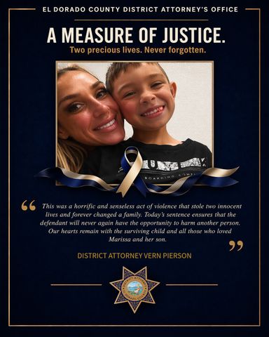 El Dorado County District Attorney statementCredit: El Dorado County District Attorney