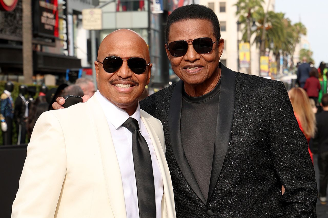 Marlon Jackson and Jackie Jackson at the Los Angeles premiere of 'Michael' on April 20Credit: Kevin Mazur/Getty