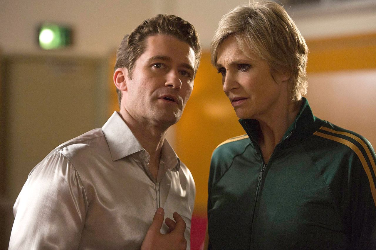 Matthew Morrison Jane Lynch GLEE Matthew Morrison and Jane Lynch in 'Glee' on FoxCredit: FOX Image Collection/Getty