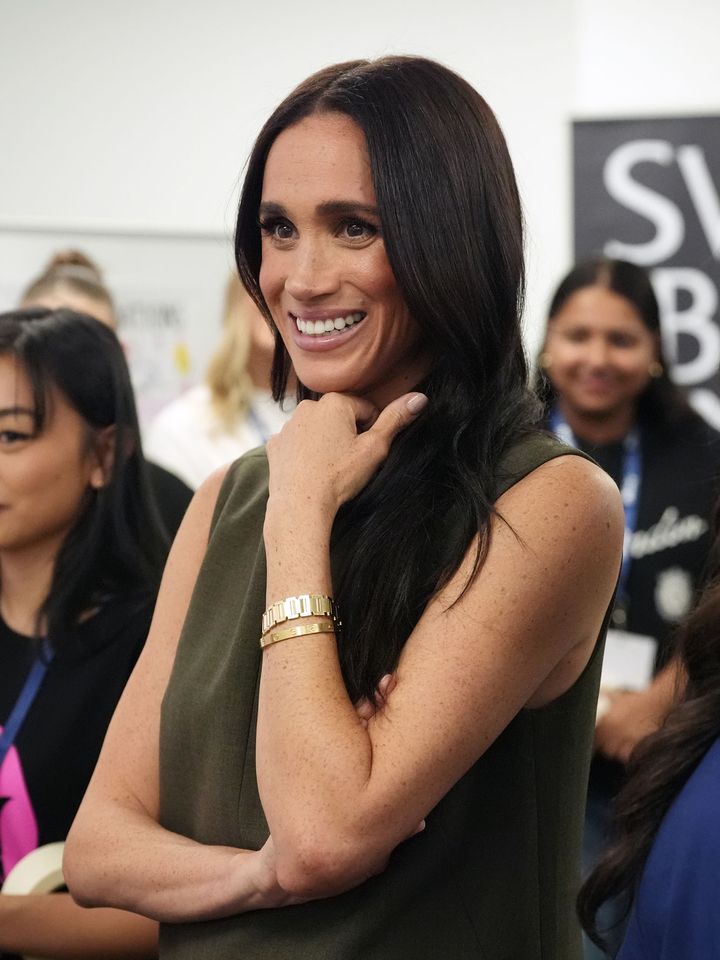 Meghan, Duchess of Sussex, meets advocates during a visit to Batyr, a mental health engagement programme, at Swinburne University of Technology in Hawthorn on day three of the royal trip with Prince Harry, Duke of Sussex on April 16, 2026 Meghan MarkleCredit: Jonathan Brady-Pool/Getty