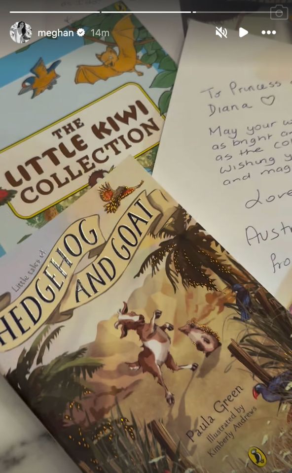 Picture books from Australia, among the items Prince Harry and Meghan Markle brought home from their Australia tripCredit: Meghan Markle/Instagram