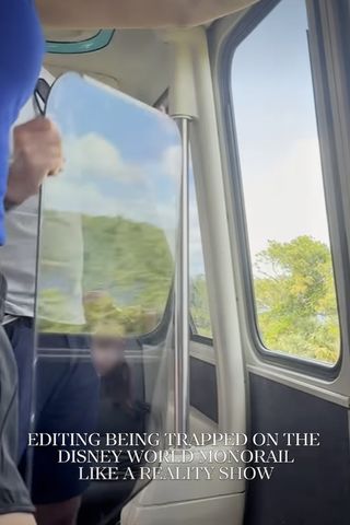 Passengers removing the windows inside the monorailCredit: Roxanne Davies/Instagram