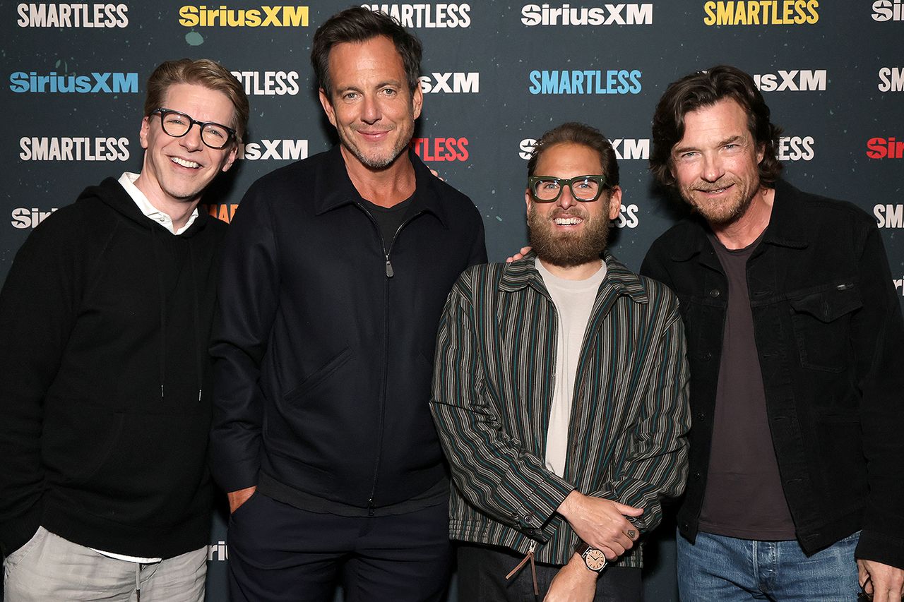 Sean Hayes, Will Arnett, Jonah Hill and Jason Bateman on April 25, 2026Credit: Rodin Eckenroth/Getty
