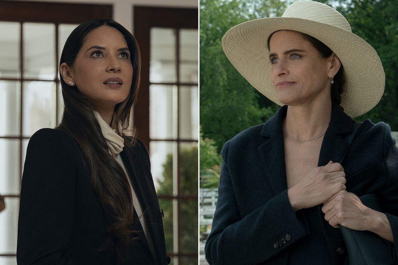 Olivia Munn and Amanda Peet in ‘Your Friends & Neighbors’ on Apple TV+Credit: Jon Pack/Apple TV (2)