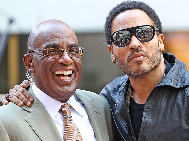 Al Roker (left) and Lenny Kravitz at the 'Today' show in 2011Credit: Al Pereira/WireImage