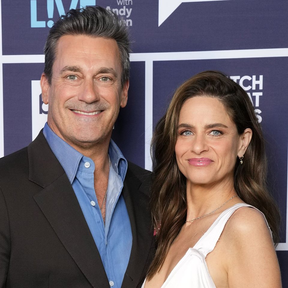 Amanda Peet, Jon Hamm on Watch What Happens Live with Andy Cohen Jon Hamm and Amanda PeetCredit: Charles Sykes/Bravo via Getty