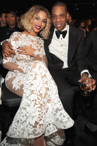 Beyoncé and Jay-Z attend the 56th GRAMMY Awards on January 26, 2014 in Los Angeles, California.Credit: Kevin Mazur/WireImage
