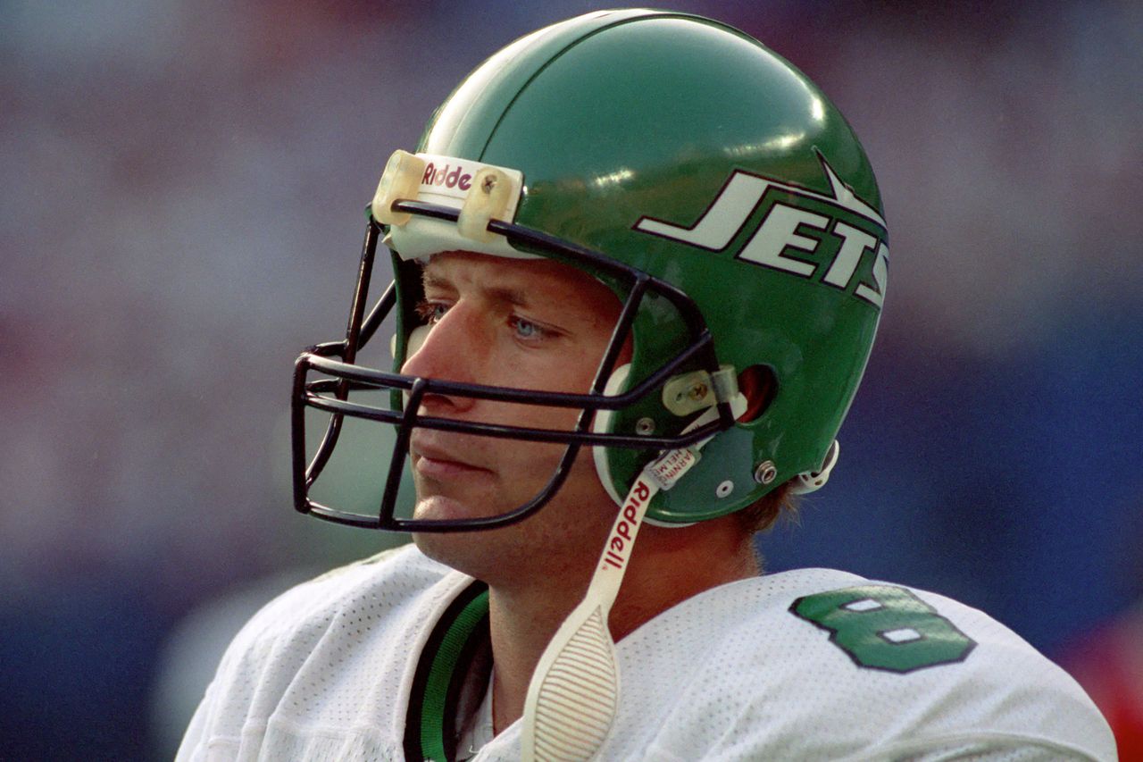 Nagle during a preseason game against the Pittsburgh Steelers in 1993.Credit: George Gojkovich/Getty
