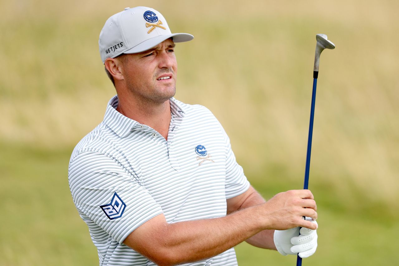 Bryson DeChambeau prior to The 152nd Open championship on July 15, 2024 in Troon, Scotland.Credit: Warren Little/Getty