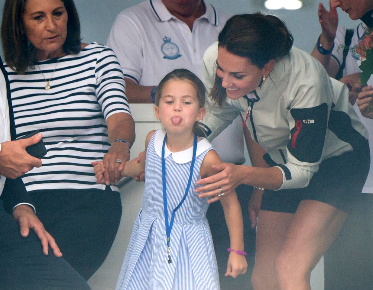 Princess Charlotte and Kate Middleton at the King's Cup Regatta in 2019Credit: Samir Hussein/WireImage
