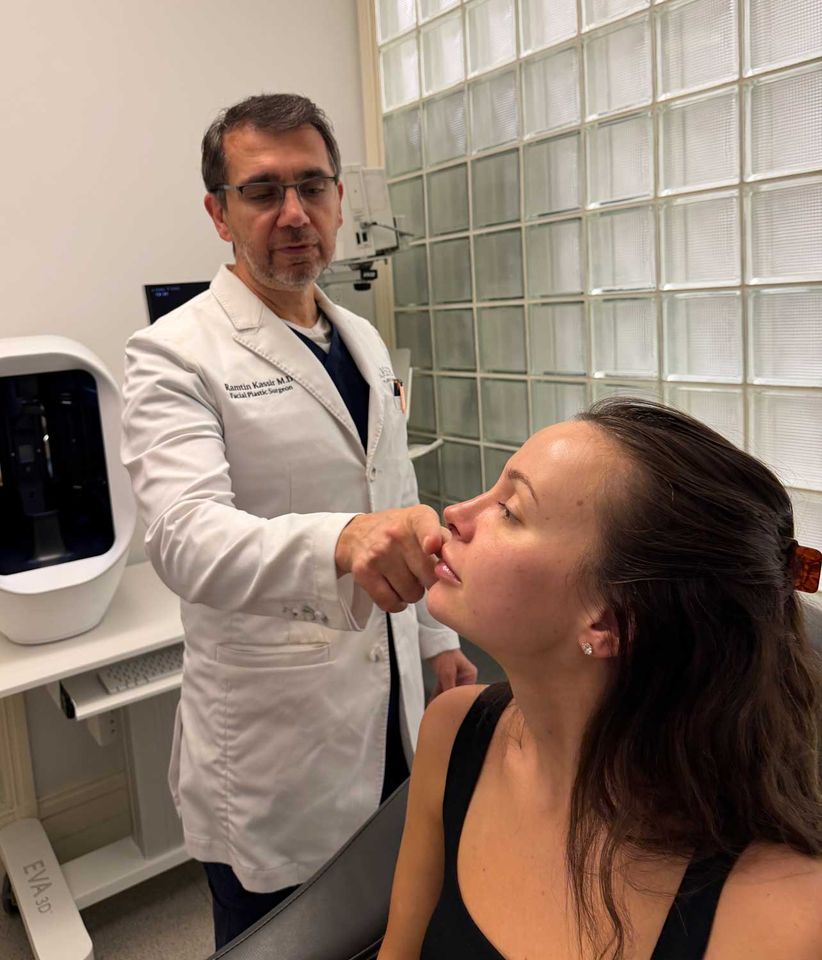 Catherine Ebs with Dr. Kassir.Credit: Courtesy of Catherine Ebs