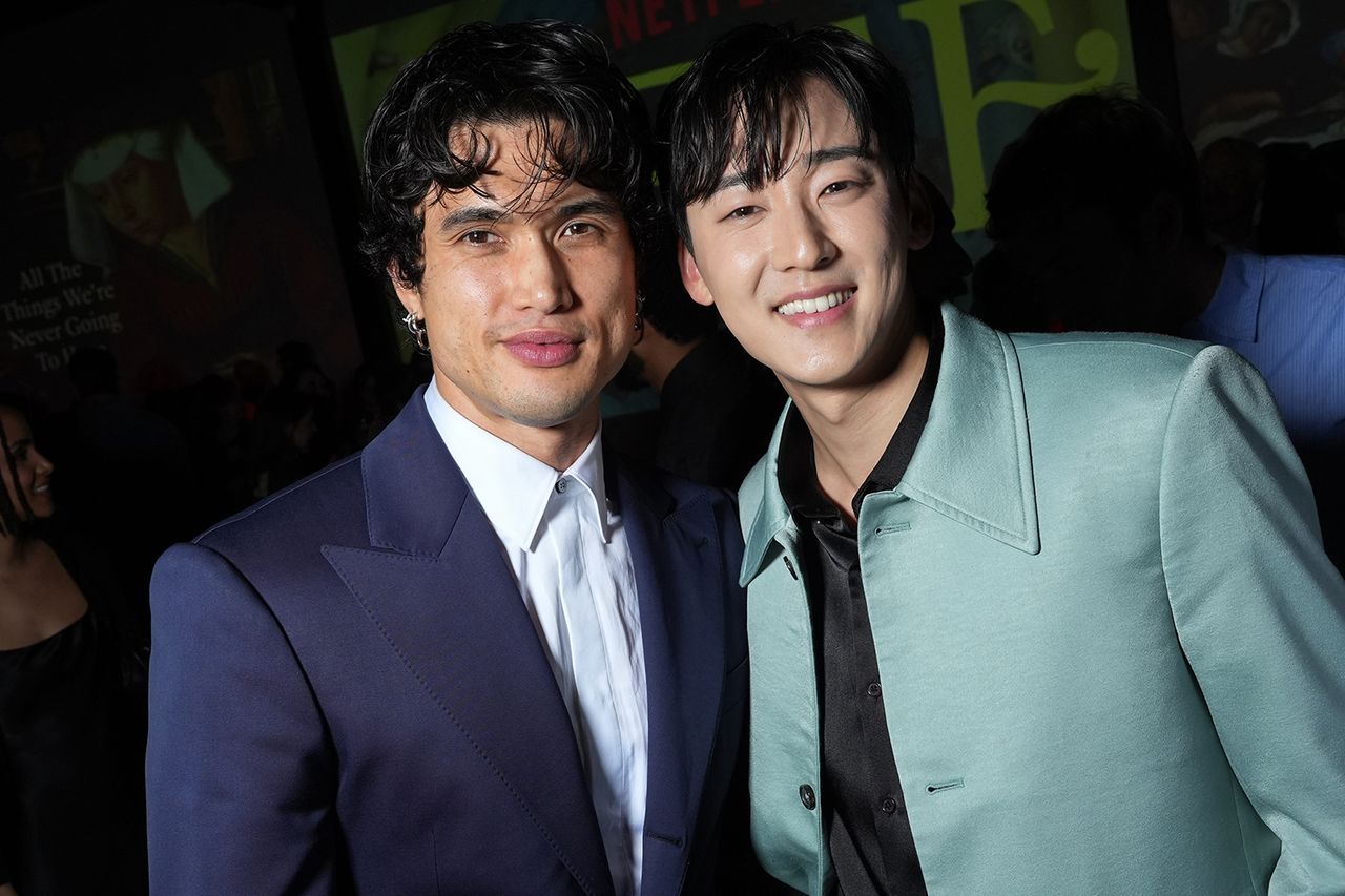 Charles Melton and Kevin WooCredit: Gonzalo Marroquin/Getty