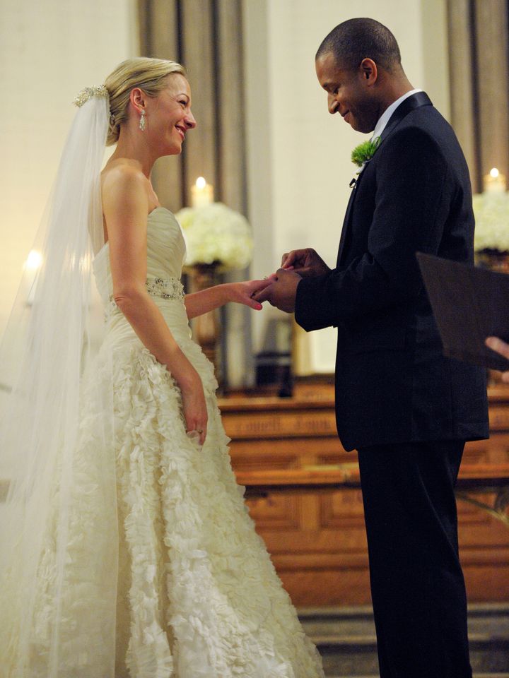 Lindsay Czarniak and Craig Melvin get married on Oct. 15, 2011, in Washington, D.C.Credit: Leigh Vogel/Getty
