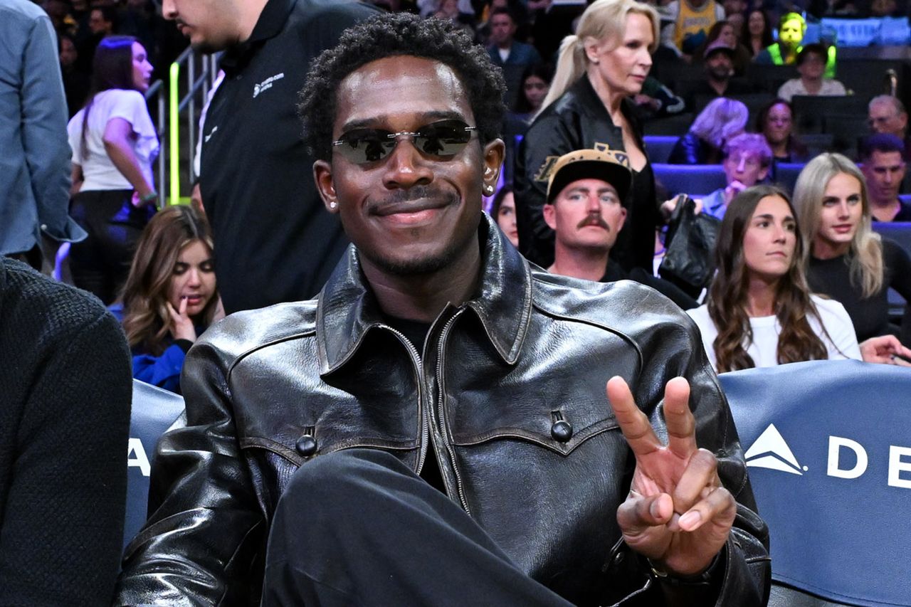 Damson Idris attends a basketball game between the Los Angeles Lakers and the Cleveland Cavaliers Damson IdrisCredit: Allen Berezovsky/Getty
