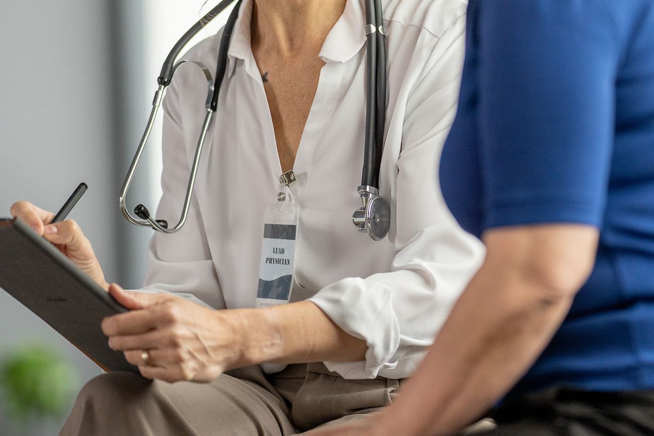 A stock photo of a doctor with a patientCredit: Getty