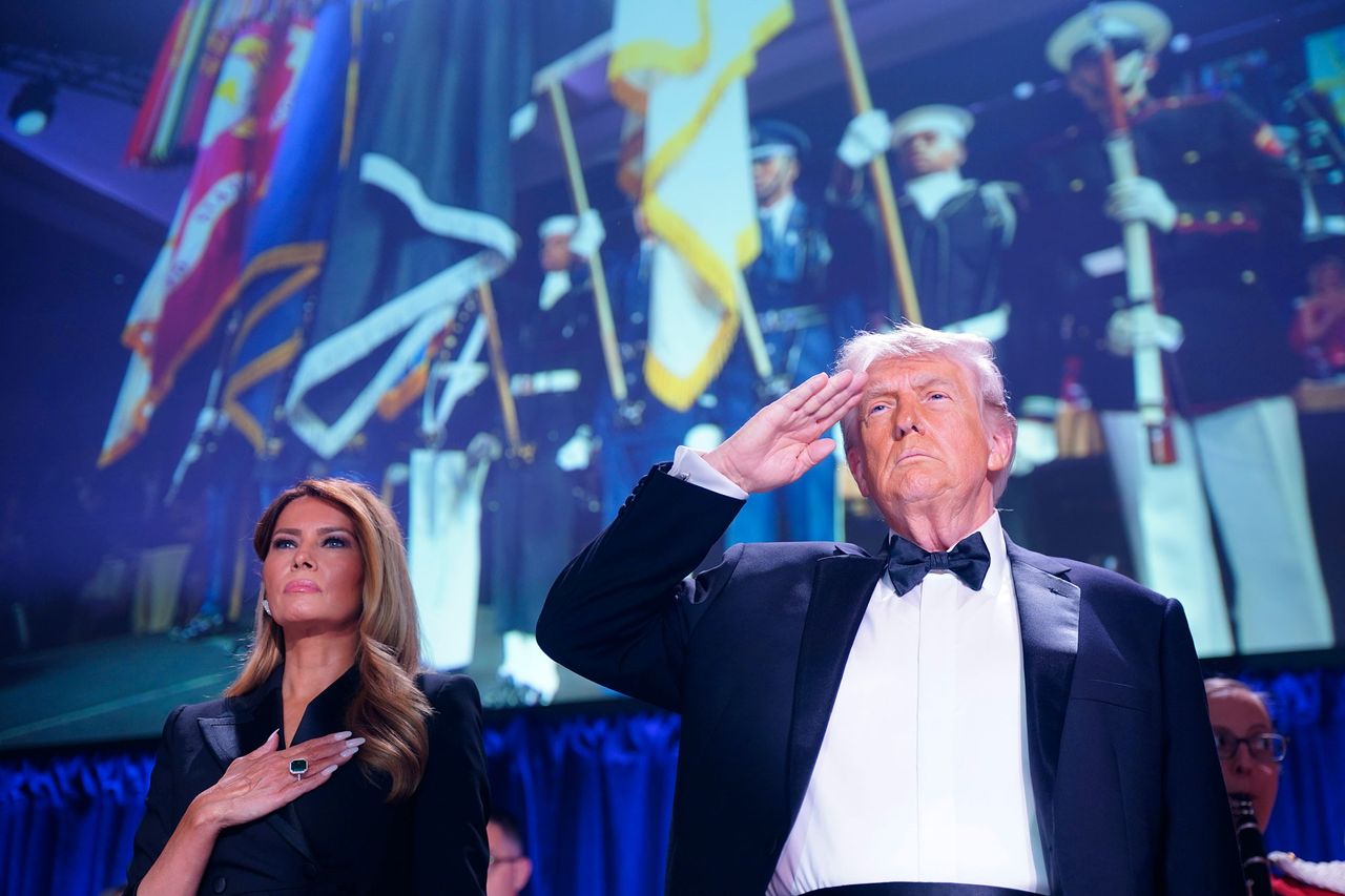 First Lady Melania Trump and U.S. President Donald Trump attend the White House Correspondents Association Dinner on April 25, 2026Credit: Nathan Howard/Getty