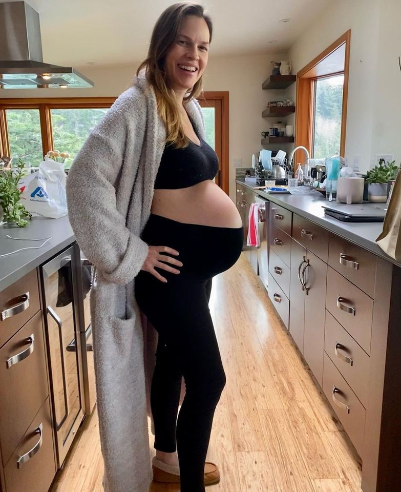 Hilary Swank pregnant with twins in 2023.Credit: Hilary Swank/Instagram