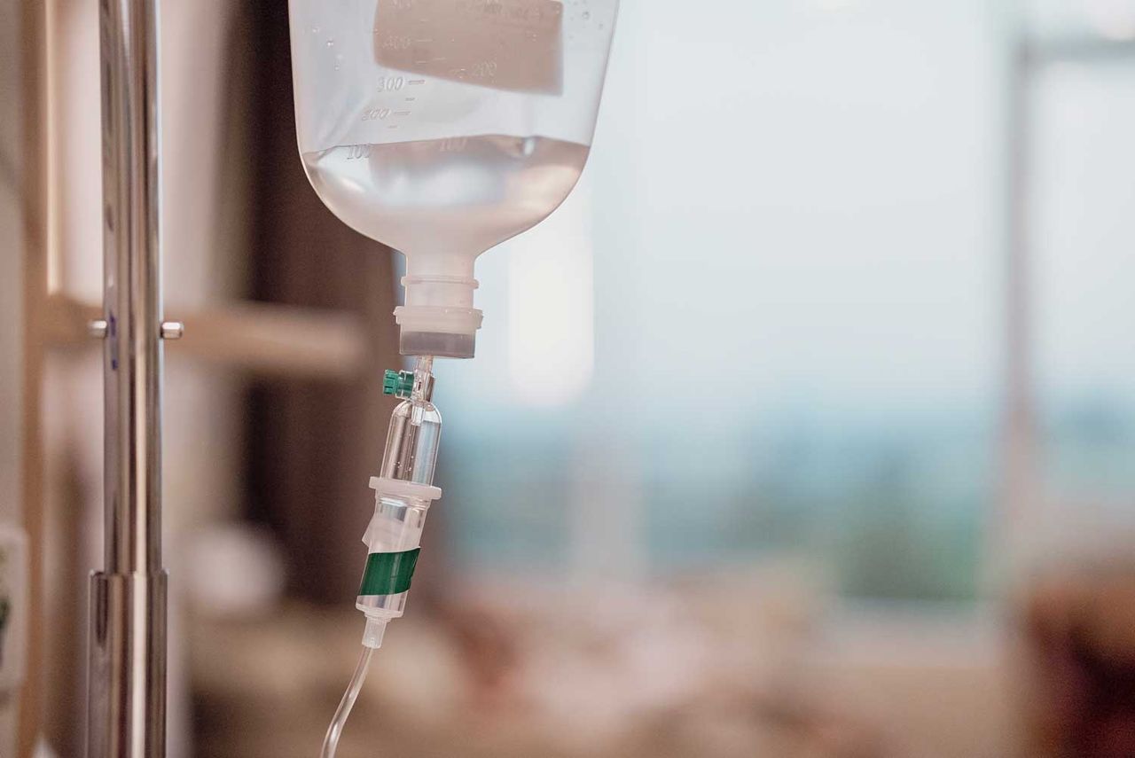 Saline drip (stock image)Credit: Getty